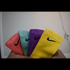 🟡Yellow dyed Nike socks🟡
